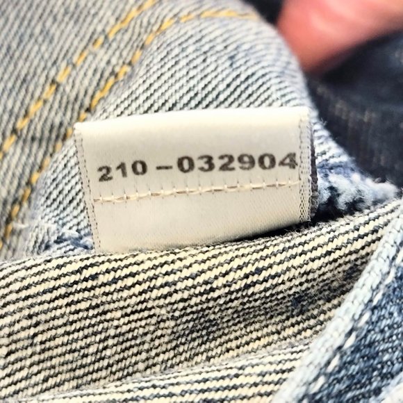 Rocawear RocDenimCorp Vintage 90s Denim Jacket w/ Yellow & White Embroidery SZ M - Picture 8 of 13